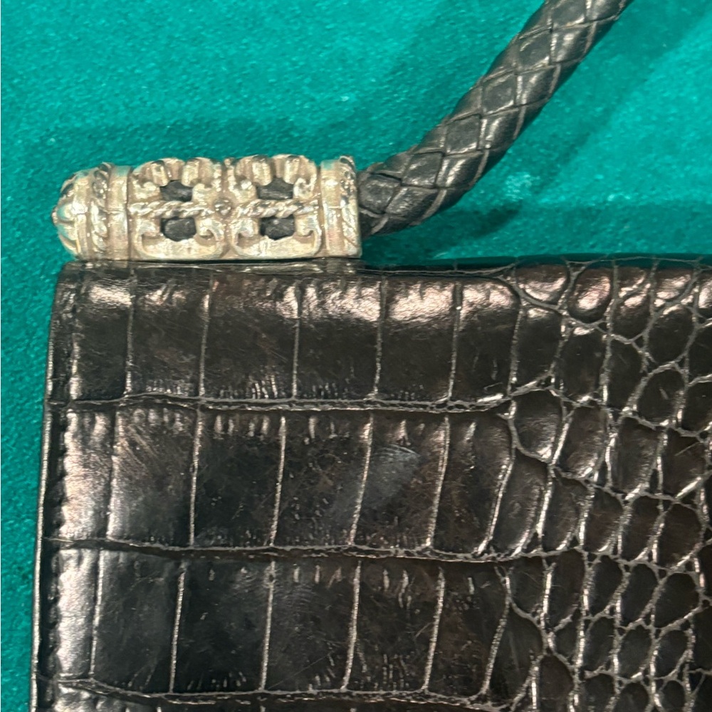 Brighton Vintage Croc embossed clutch organizer - Picture 3 of 10